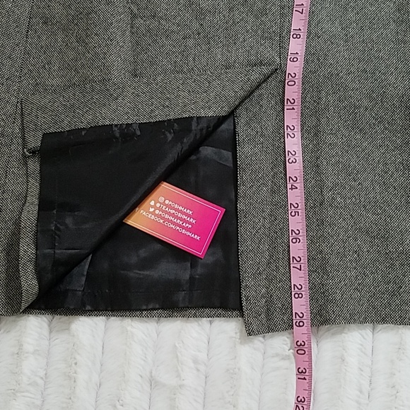 NORDSTROM'S POV 80s black and white wide lapel suit office interviews sz.8 - Picture 6 of 8